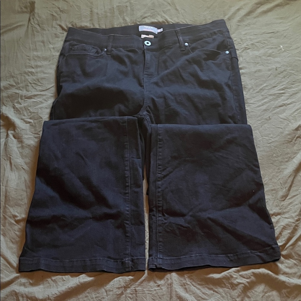 Torrid Wide Leg Black Denim Jeans - Picture 4 of 6